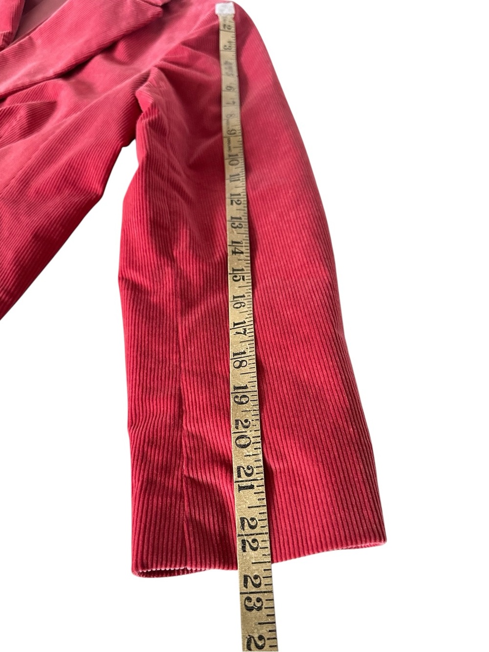 Talbots Petite Pink Cotton Corduroy Double Breasted Blazer 14P - Picture 13 of 14